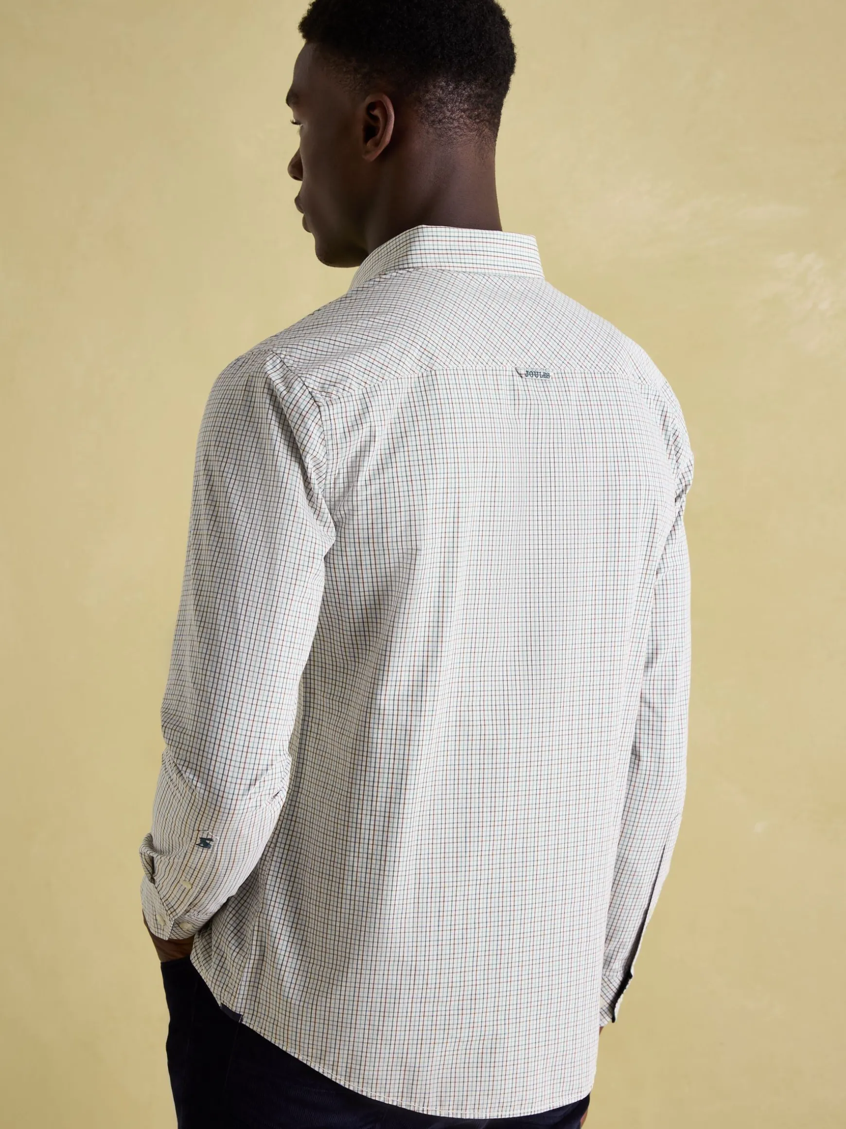Abbott Blue/Brown Cotton Poplin Shirt