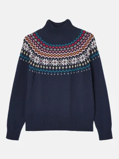 Alba Navy Fair Isle Jumper