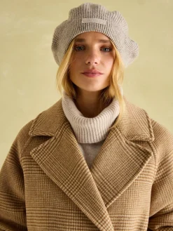 Amberley Tan Brown Longline Wool Blend Coat with Belt