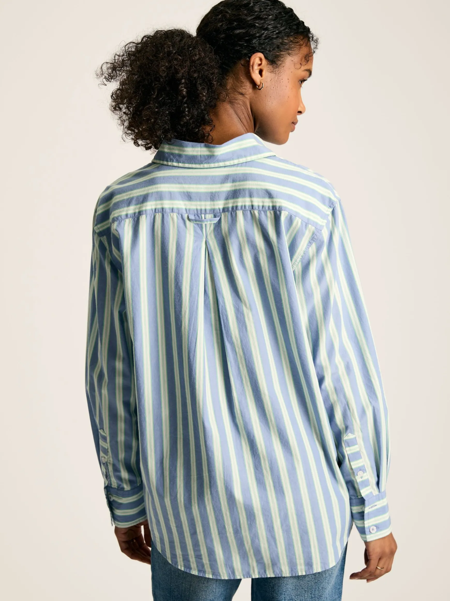 Amilla Blue/White Cotton Shirt