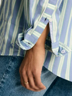 Amilla Blue/White Cotton Shirt