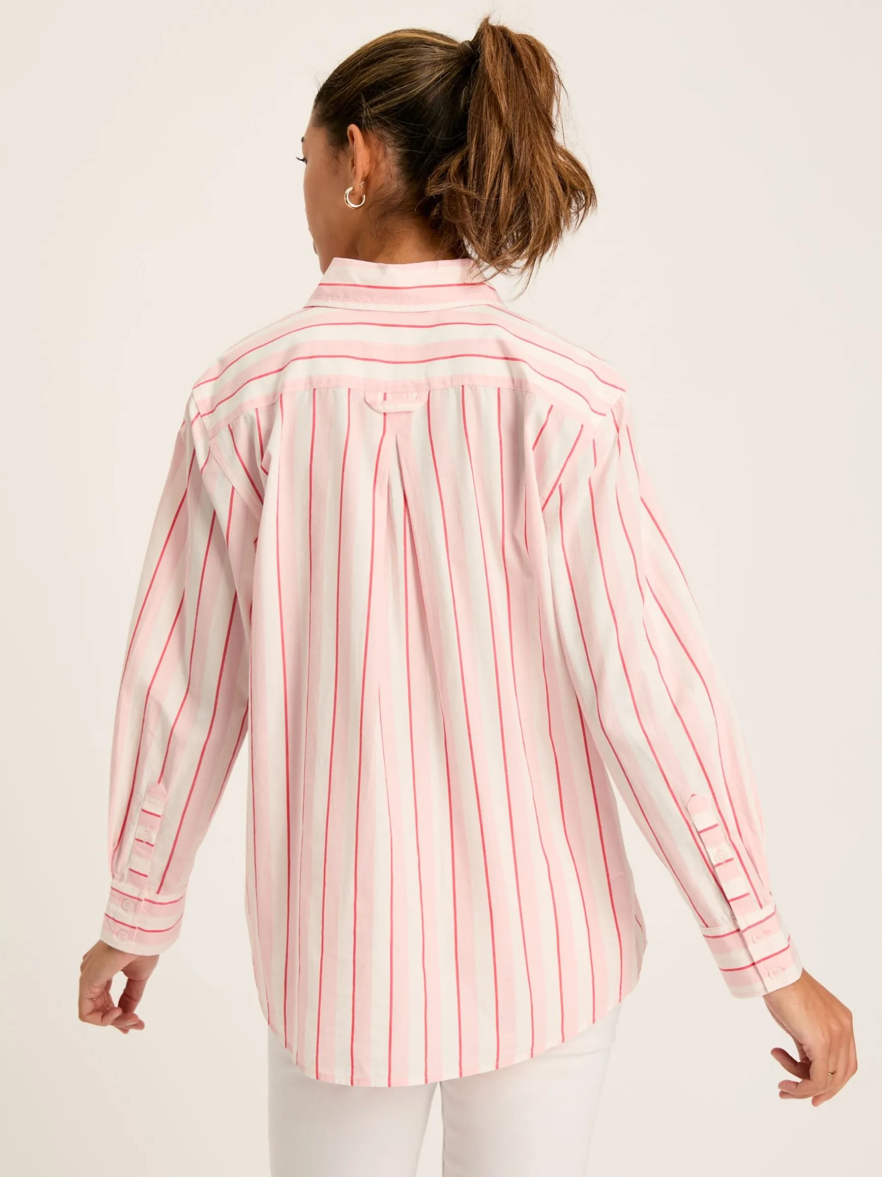 Amilla Pink/White Cotton Shirt