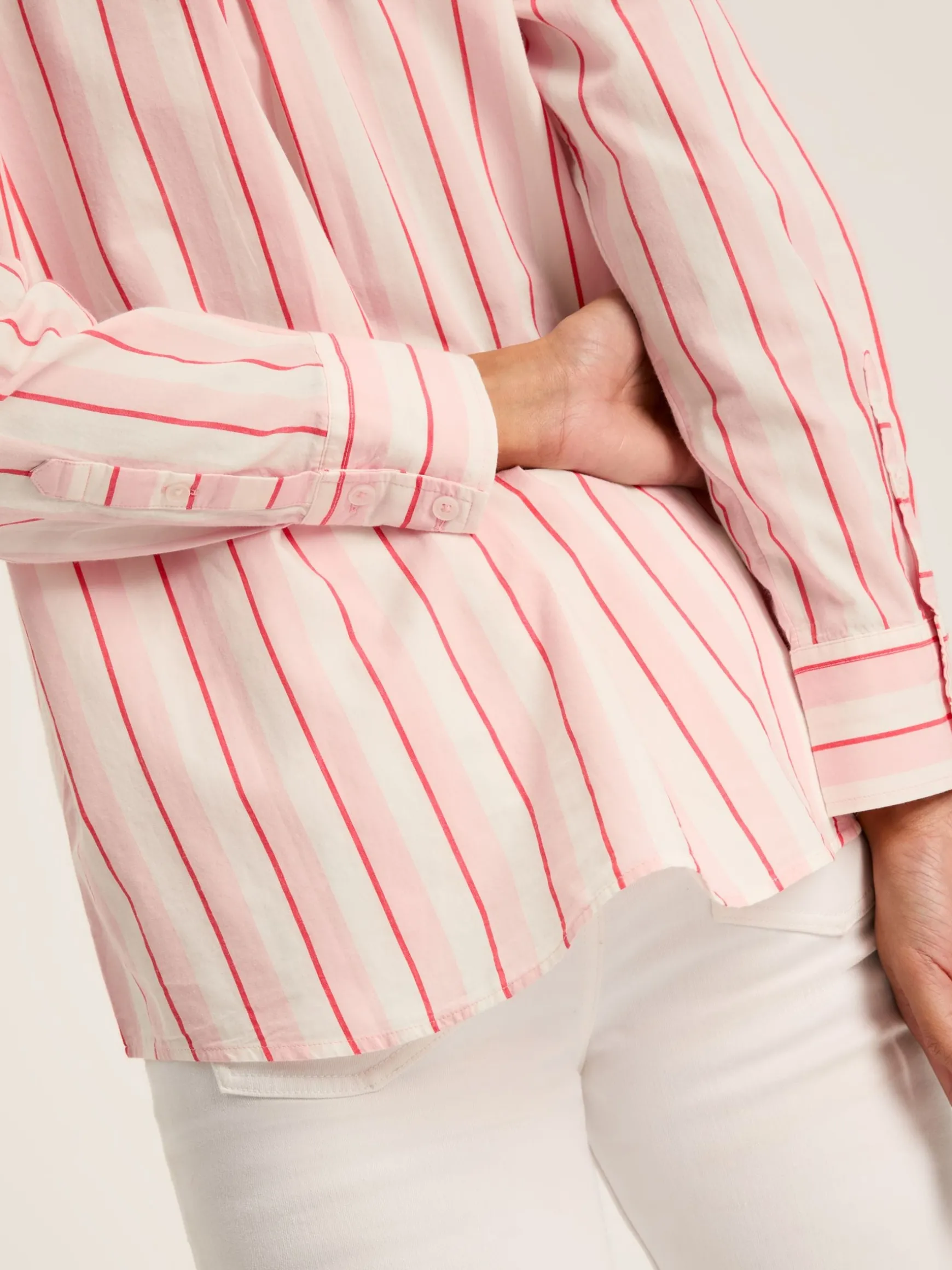 Amilla Pink/White Cotton Shirt