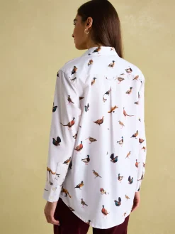 Amilla White Cotton Shirt