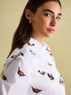 Amilla White Cotton Shirt