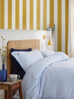 Antique Gold Harborough Stripe 10M Wallpaper