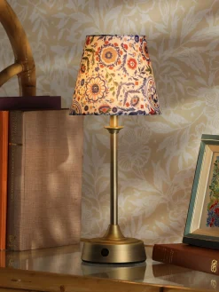 Apsley Blue Print Rechargable LED Lamp