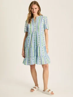 Ariella Blue Cotton Dress