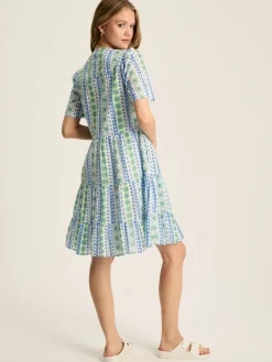 Ariella Blue Cotton Dress