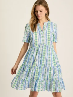 Ariella Blue Cotton Dress