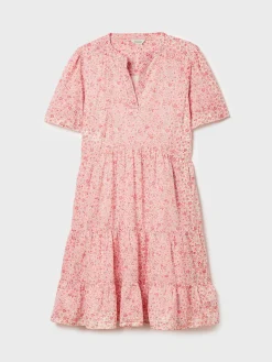 Ariella Pink Cotton Dress