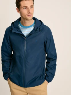 Arlow Navy Blue Lightweight Waterproof Coat
