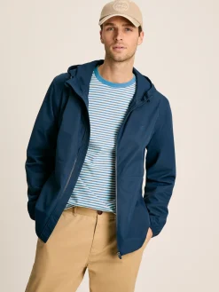 Arlow Navy Blue Lightweight Waterproof Coat