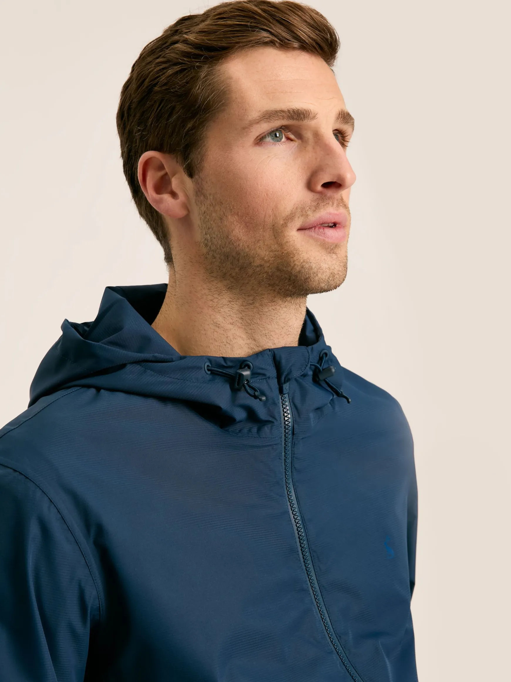 Arlow Navy Blue Lightweight Waterproof Coat