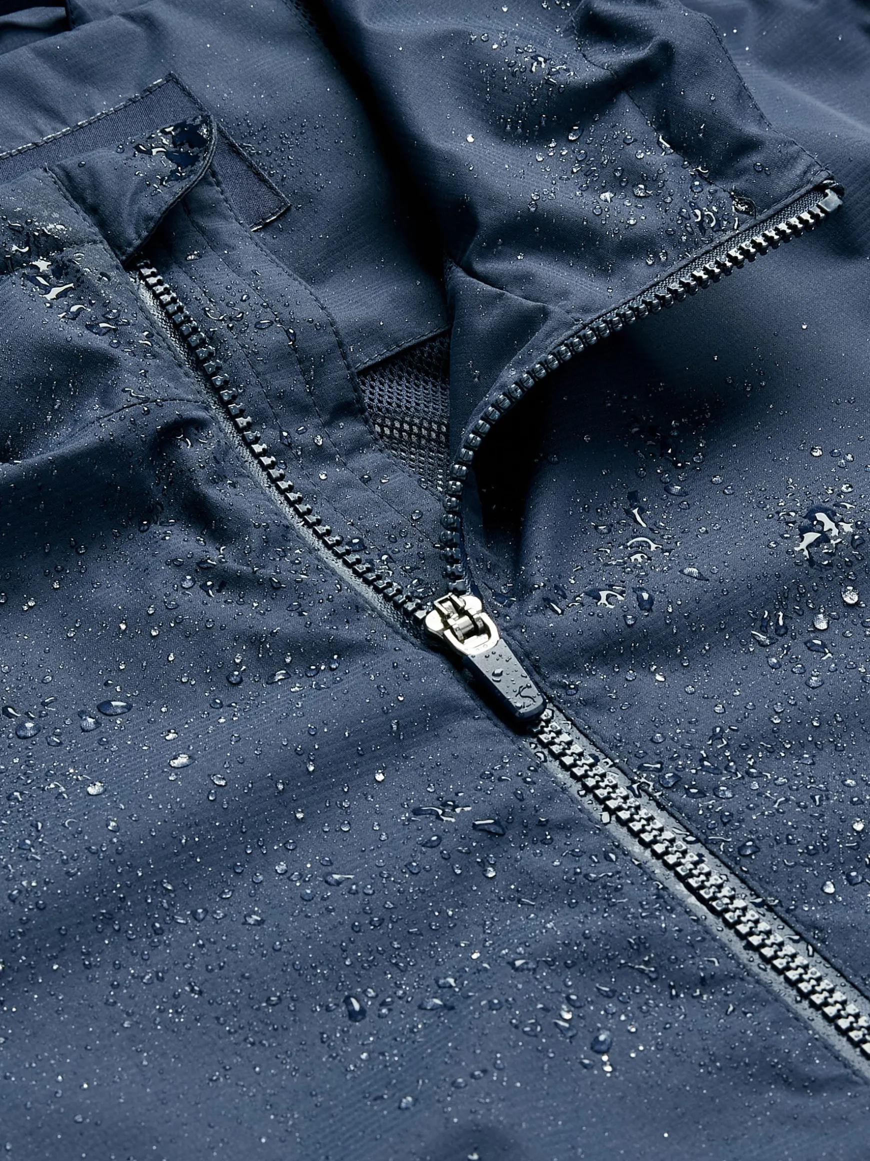Arlow Navy Blue Lightweight Waterproof Coat