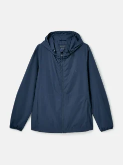 Arlow Navy Blue Lightweight Waterproof Coat