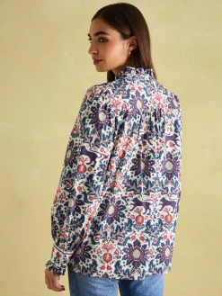 Auretta Multi Frill Neck Blouse