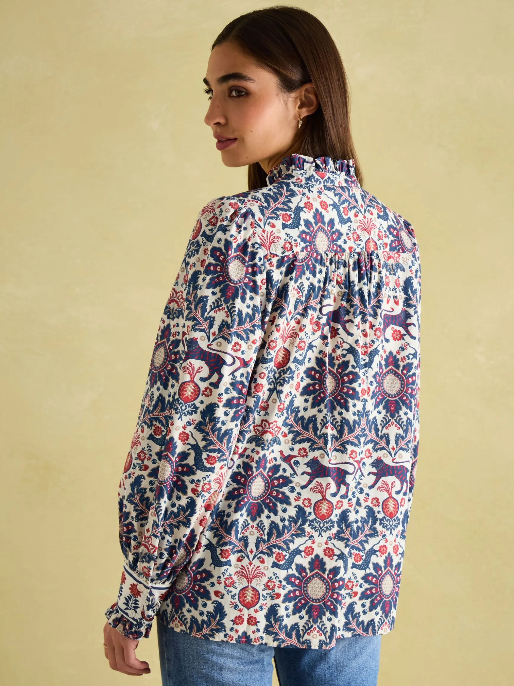 Auretta Multi Frill Neck Blouse