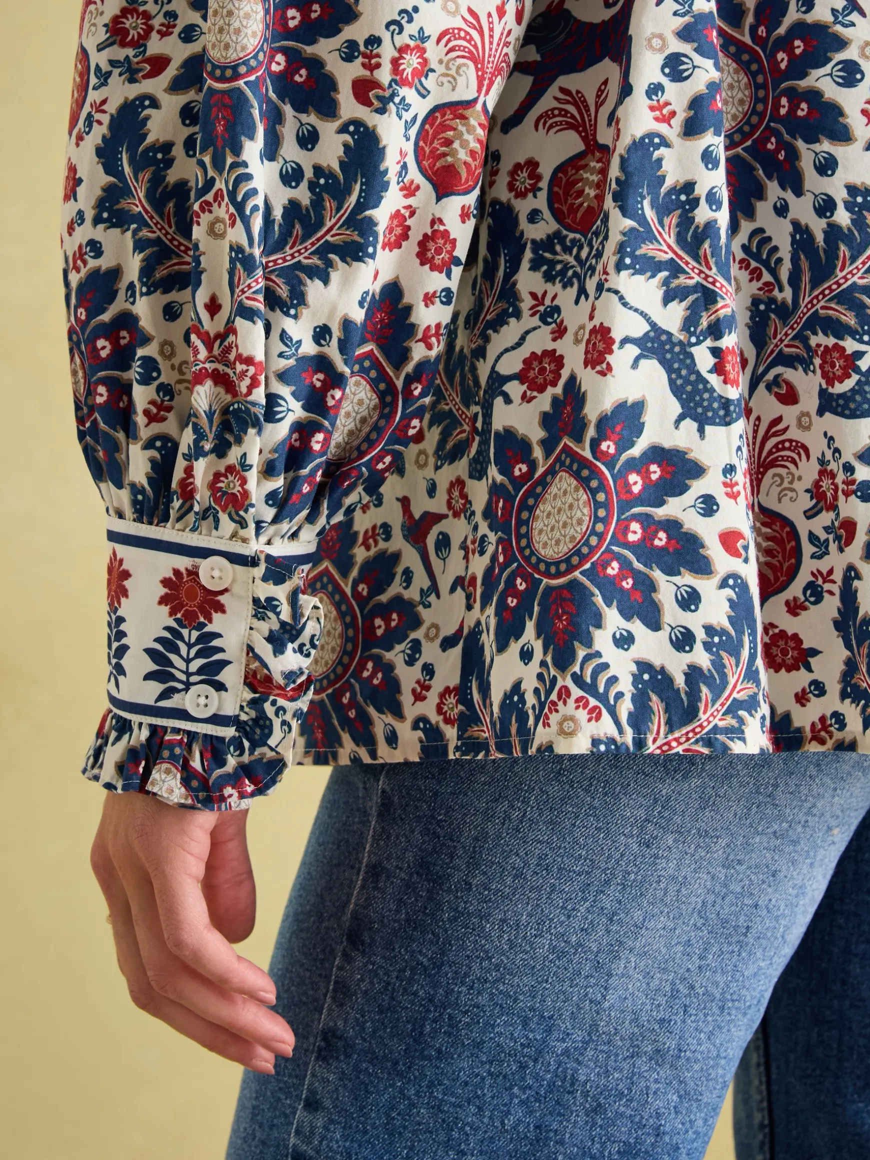 Auretta Multi Frill Neck Blouse