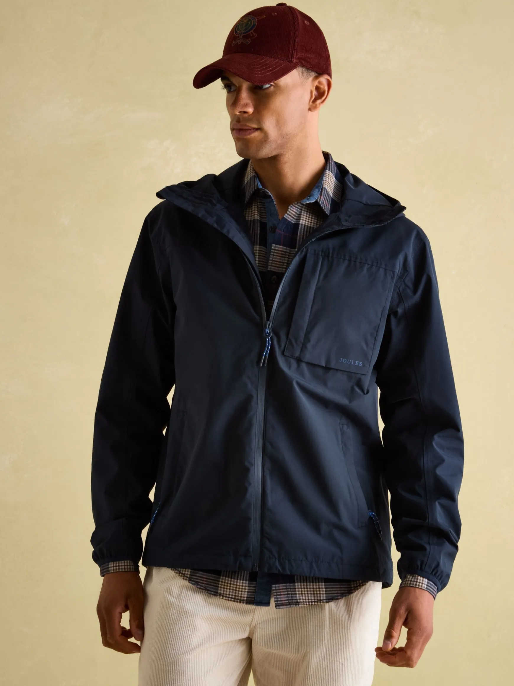 Ayston Navy Blue Lightweight Waterproof Coat