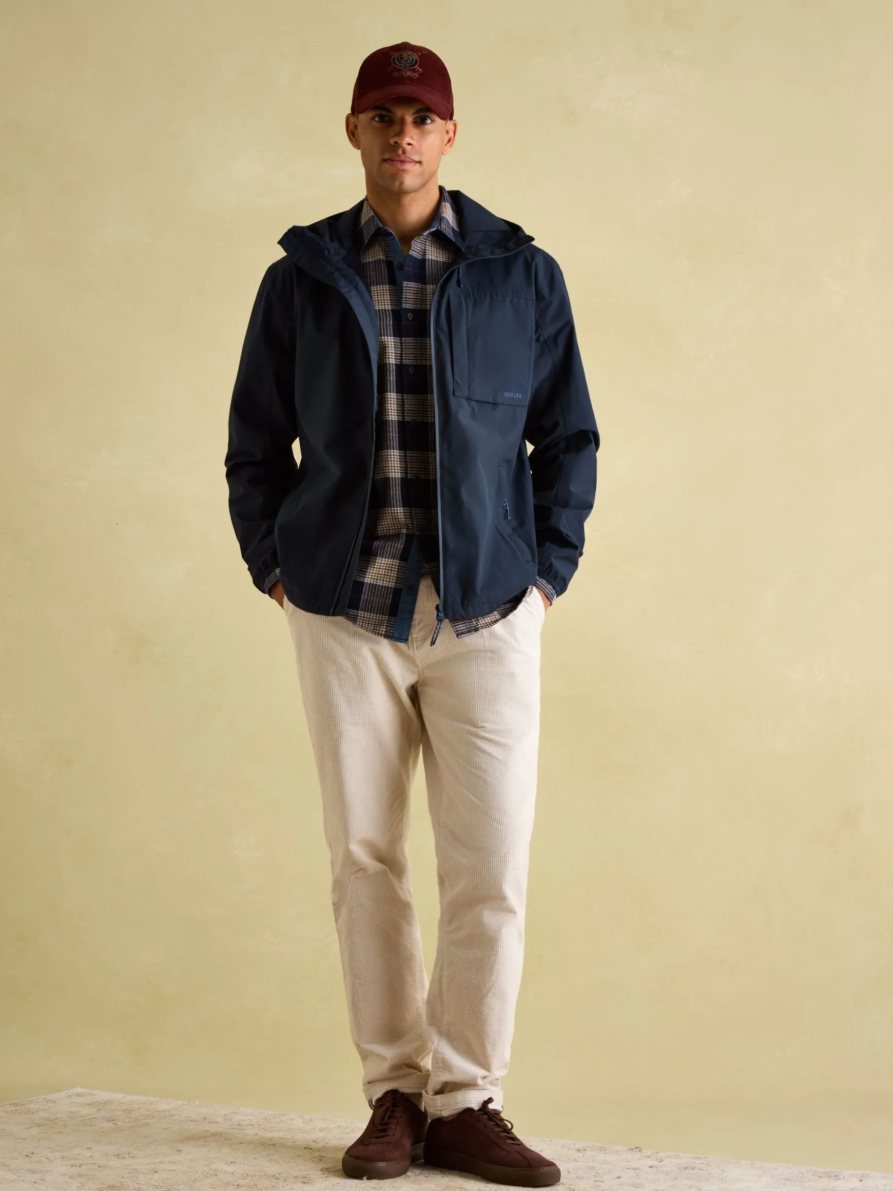 Ayston Navy Blue Lightweight Waterproof Coat