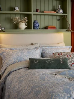 Balmoral Floral Blue 100% Cotton Bedding Set