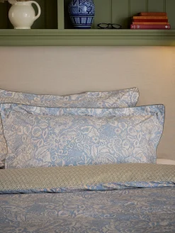 Balmoral Floral Blue 100% Cotton Bedding Set