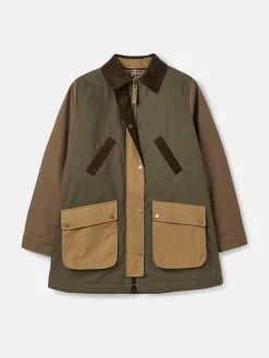 Banbury Brown/Khaki Showerproof Dry Wax Coat