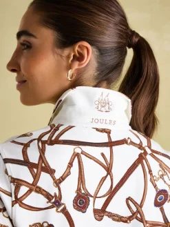 Barbury Cream Bridle Print Polo Shirt