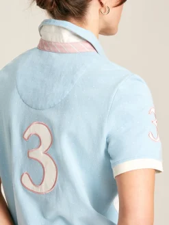 Beaufort Blue Short Sleeve Cotton Polo Shirt