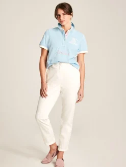 Beaufort Blue Short Sleeve Cotton Polo Shirt