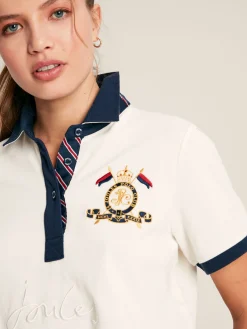 Beaufort Cream Short Sleeve Cotton Polo Shirt