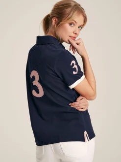 Beaufort Navy Blue Short Sleeve Cotton Polo Shirt