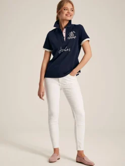 Beaufort Navy Blue Short Sleeve Cotton Polo Shirt
