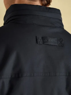 Beckett Navy Waterproof Field Coat With Packable Hood