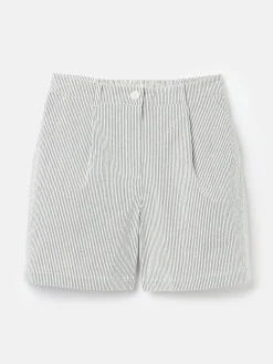 Belmont Navy & White Seersucker Striped Shorts