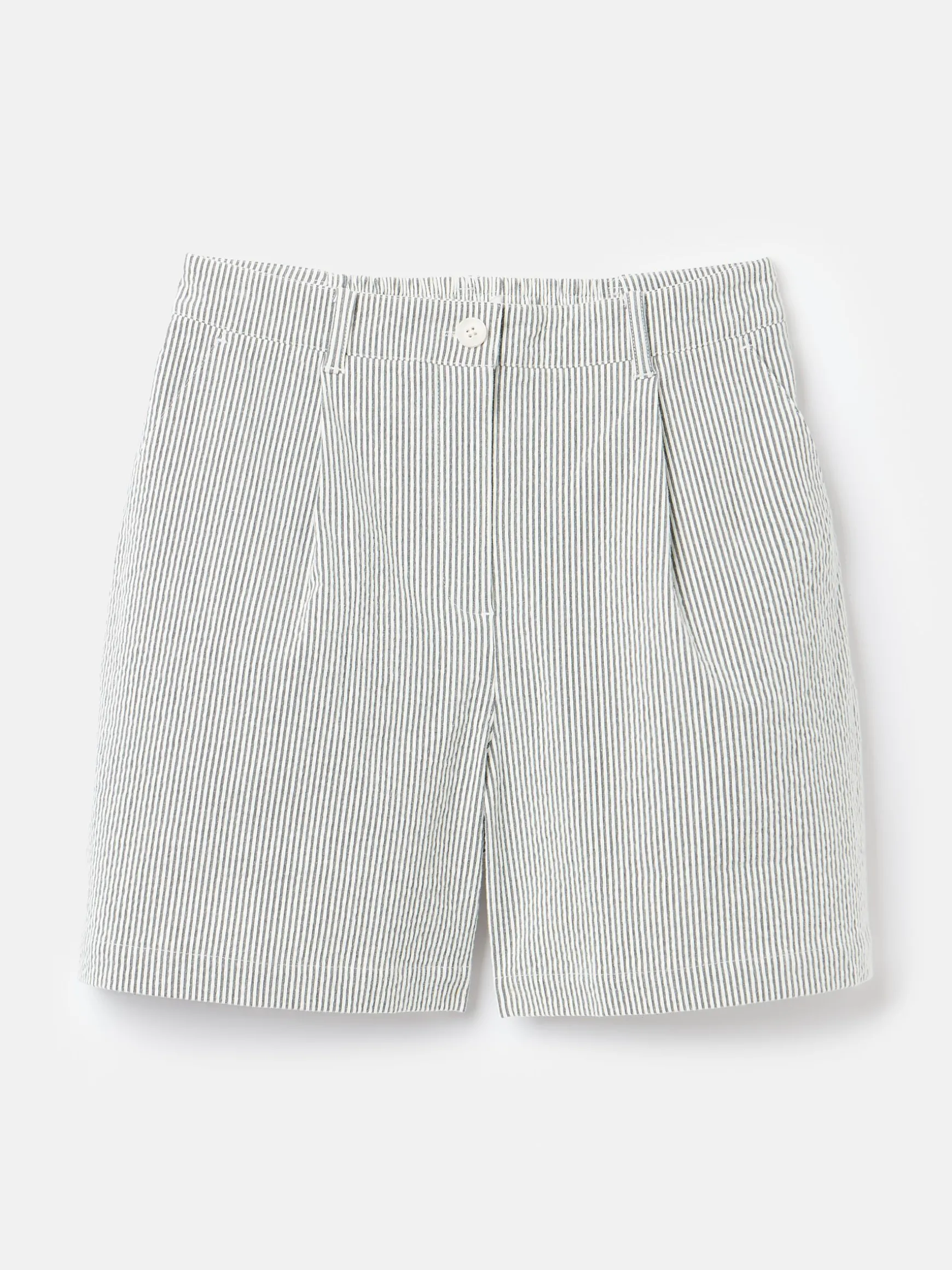 Belmont Navy & White Seersucker Striped Shorts