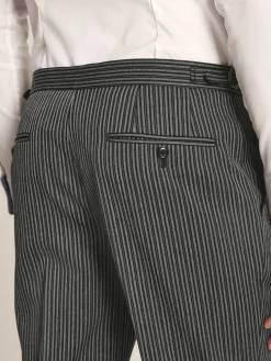 Black Slim Fit Morning Suit Trousers