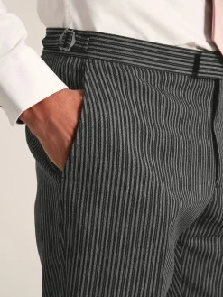 Black Slim Fit Morning Suit Trousers