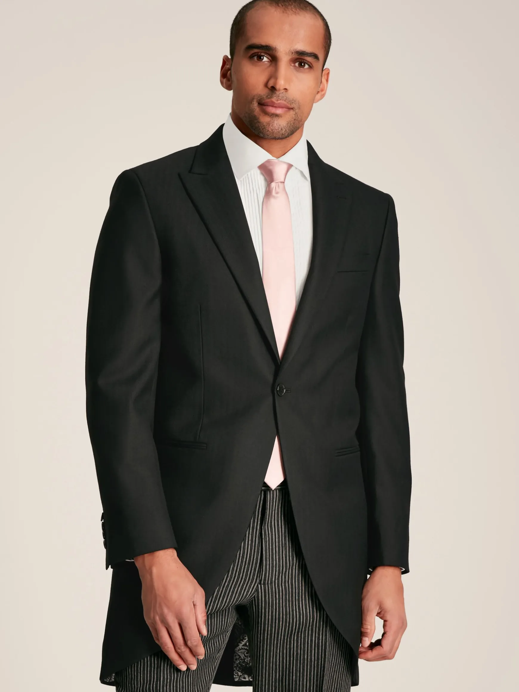 Black Slim Fit Morning Suit Jacket