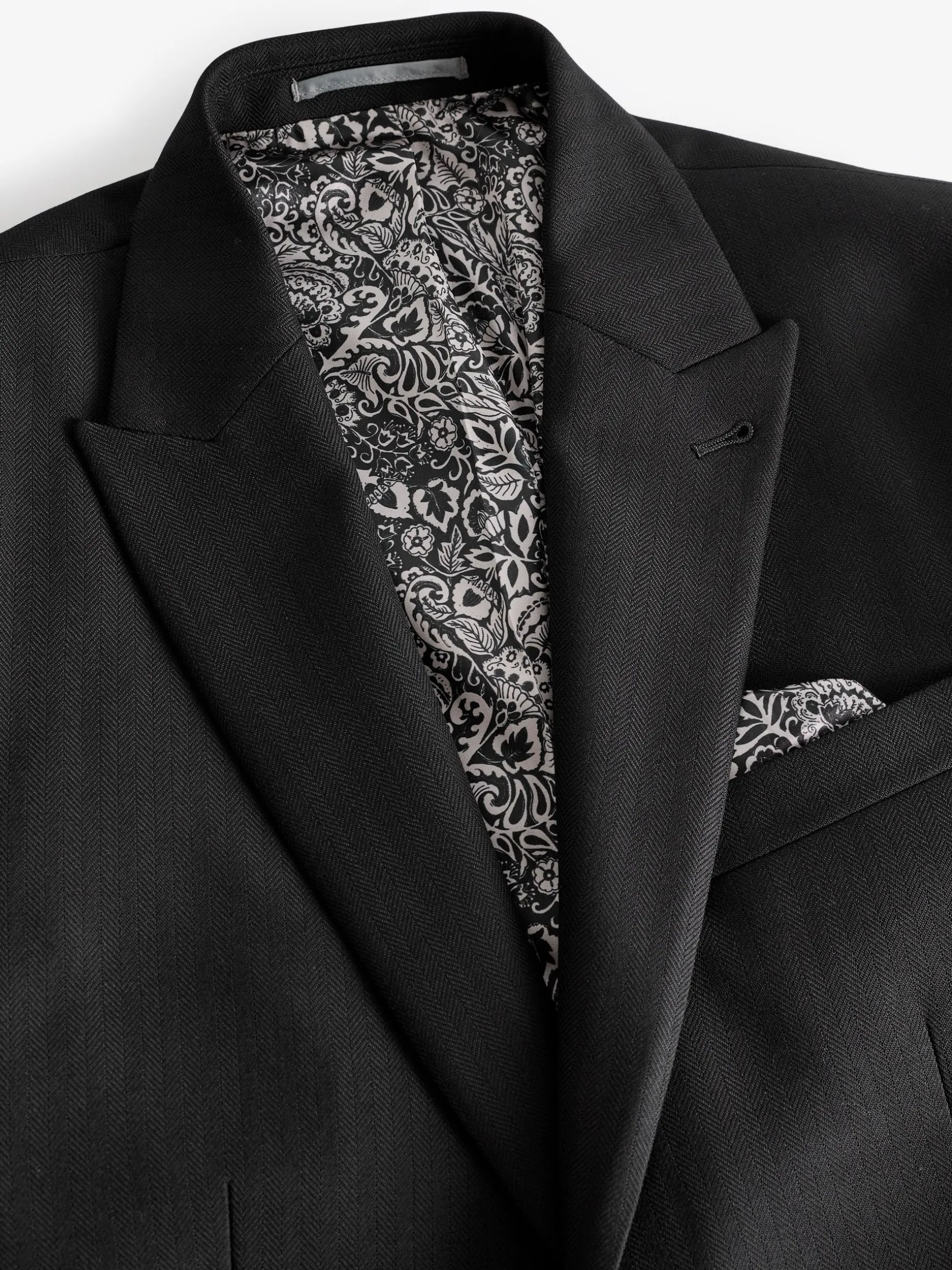 Black Slim Fit Morning Suit Jacket