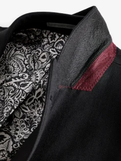 Black Slim Fit Morning Suit Jacket