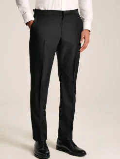 Black Slim Fit Tuxedo Suit Trousers