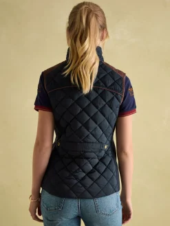 Blair Braemar Navy Diamond Quilted Gilet