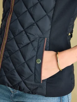 Blair Braemar Navy Diamond Quilted Gilet