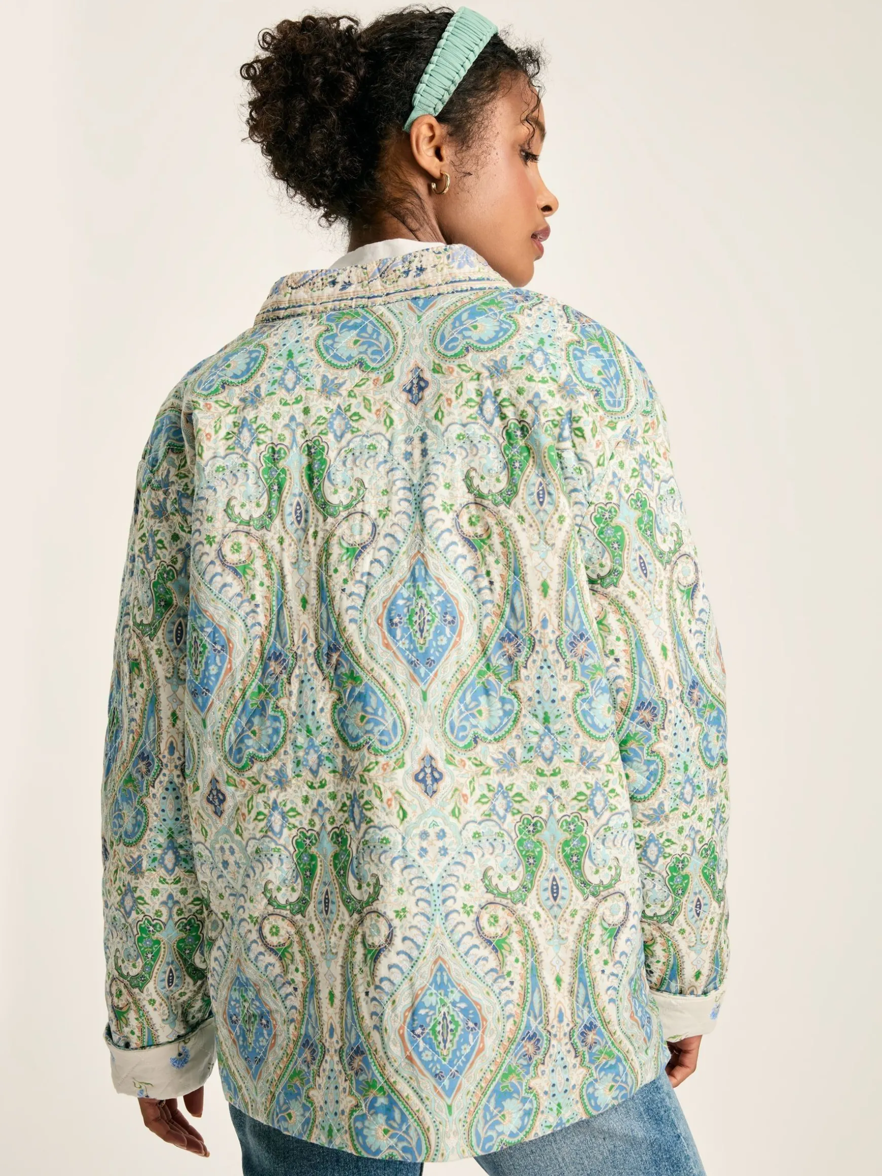 Blakeney Relaxed Fit Paisley Cotton Quilted Jacket