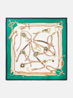 Bloomfield Cream Silk Square Scarf