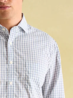 Blue Check Cotton Shirt