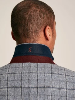 Blue Check Slim Fit Suit Blazer