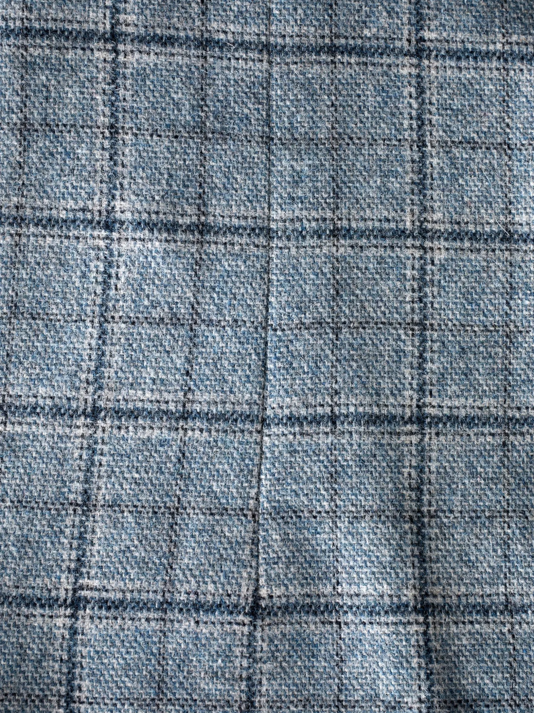 Blue Check Slim Fit Suit Blazer